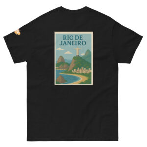 T-shirt Rio de Janeiro – dos imprimé plage et danse