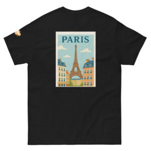 T-shirt Paris – dos imprimé Tour Eiffel