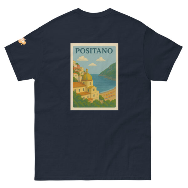 T-shirt Positano – dos imprimé côte amalfitaine colorée – Image 3